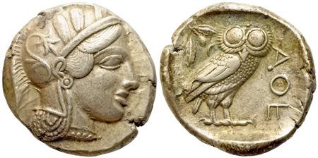 Attica, Athens (c.ca 454-404 BC), Tetradrachm; AR (17,20 g; 25 mm)