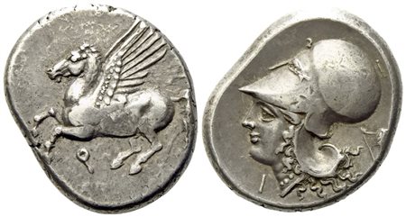 Corinthia, Corinth (c. 375-300 BC), Stater; AR (8,60 g; 21,6 mm)