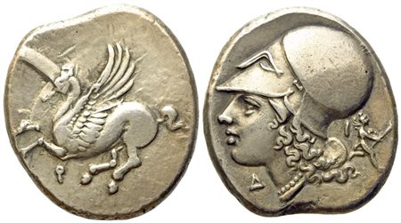 Corinthia, Corinth (c. 375-300 BC), Stater, AR (g 8,50; mm 22)