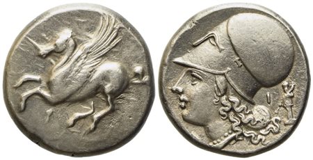 Corinthia, Corinth (345-307 BC), Stater, AR (g 8,55; mm 19,8)