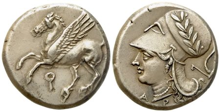 Corinthia, Corinth (c. 345-307 BC), Stater; AR (g 8,63; mm 19,6)