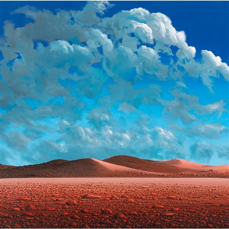 SERGIO WILLIAMS, Desert red shadows, Olio su tela