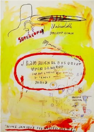 BASQUIAT JEAN-MICHEL New York 1960 - 1988 "Supercomb"