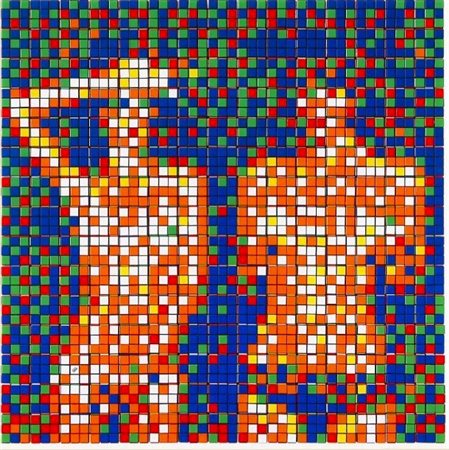 INVADER - FRANCK SLAMA Francia 1969 "Rubik Country Lifes"