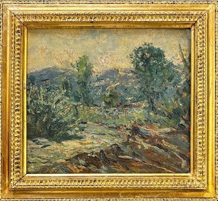 Giuseppe Viviani Agnano di Pisa 1898 - 1965 Pisa, Paesaggio Boschivo