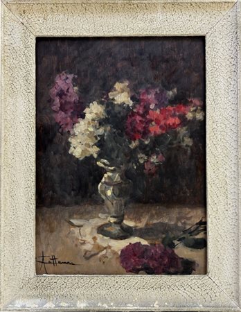 Achille Cattaneo Limbate (MI) 1872 - 1931 Milano, Vaso di Fiori