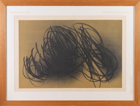 Hans Hartung (Lipsia 1904 - Antibes 1989), “L 1970-9 / Farandole”, 1970.