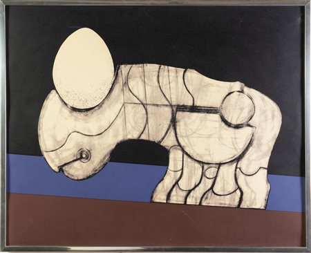 Pietro Cascella (Roma 1951), “L’uovo”, 1971.