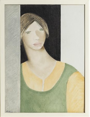 Paolo Artini (San Giovanni Valdarno 1929), “Ritratto femminile”.