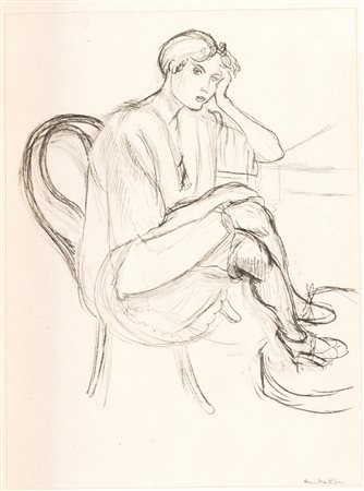 Henri Matisse (Le Cateau-Cambrésis 1869 – Nizza 1954), “Femme assise”, Planche IX.