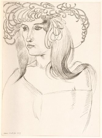 Henri Matisse (Le Cateau-Cambrésis 1869 – Nizza 1954), “Femme au grand chapeau”, Planche XVIII.