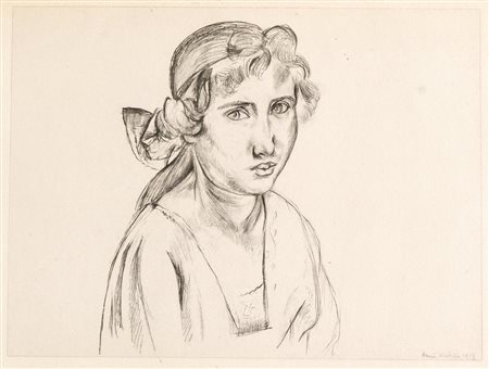 Henri Matisse (Le Cateau-Cambrésis 1869 – Nizza 1954), “Ritratto femminile”, Planche XII.