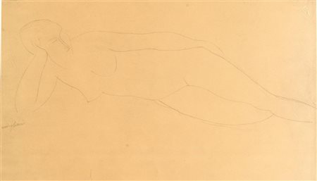 Amedeo Modigliani (Livorno 1884 – Parigi 1920), “Nudo disteso”.