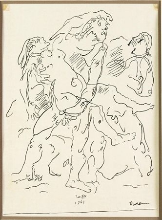 Felice Carena (Cumiana 1879 – Venezia 1966), “Saffo”, 1961.