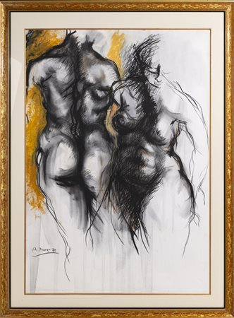 Augusto Murer (Falcade 1922 – Padova 1985), “Due figure”, 1970.