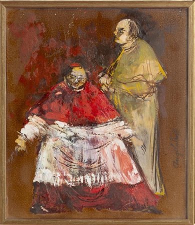 Angelo Tassi (Bologna 1937 – 2024), “Cardinale con figura”.