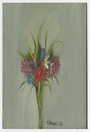 Paolo Brambilla (Bologna 1936), “Fiori di campo”, 1974.