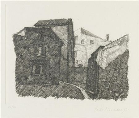 Paolo Manaresi (Bologna 1908 - 1991), “Case”.