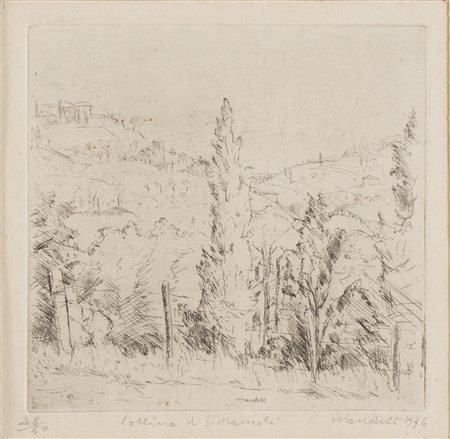 Pompilio Mandelli (Luzzara 1912 - Bologna 2006), “Collina di S. Mamolo”, 1936.