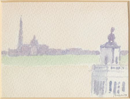 Renzo Biasion (Treviso 1914 – Firenze 1996), “Isola di San Giorgio a Venezia”.