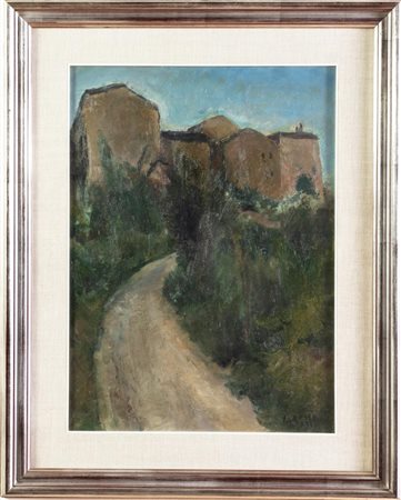 Ilario Rossi (Bologna 1911 – 1994), “Paesaggio”, 1933.