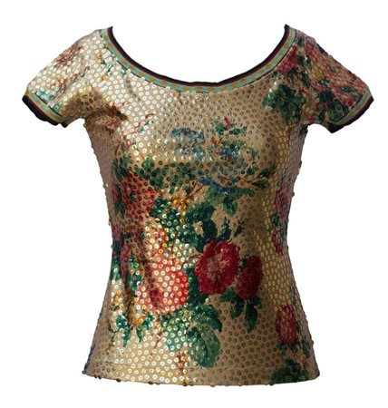 Jean Paul Gaultier SEQUINS T-SHIRT Description: Stretch jersey T-shirt...