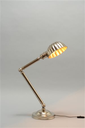A metal table lamp A table lamp, Italy 1930&#39;sA nickel-plated metal table...