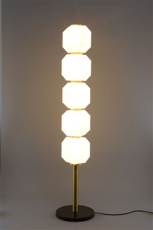 A floor lamp Floor lamp with glass elements,&nbsp;Italy circa 1960&nbsp;A...