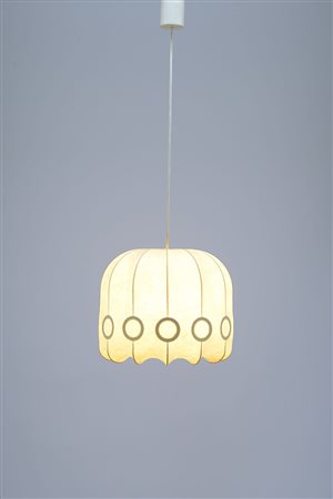 A suspension ceiling lamp A Cocoon lamp, Italy circa 1960Lamp with a...