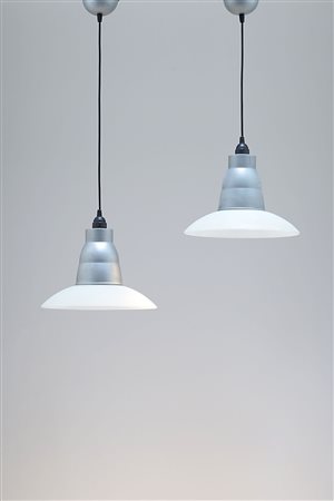 A pair of suspension ceiling&nbsp;lamps Siarco, &#39;lampara&#39; model lamp,...