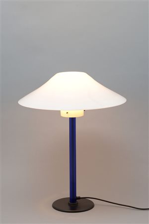 A white glass table lamp Venini, &#39;Chiara&#39; lamp...