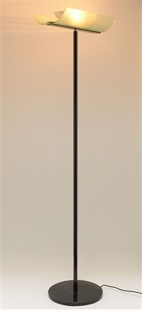 A metal and glass floor lamp Tecno, &#39;Nomos Alp&#39; lamp...