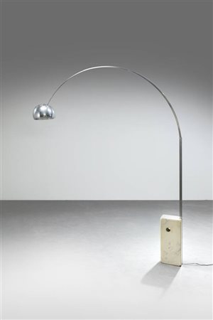 ACHILLE E PIER GIACOMO CASTIGLIONI<BR>Lampada da terra mod. Arco