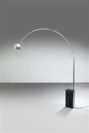 ACHILLE E PIER GIACOMO CASTIGLIONI<BR>Lampada da terra mod. Arco