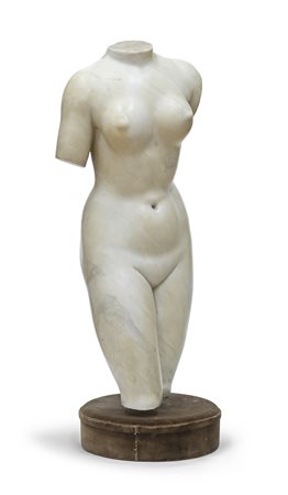 SCULTURA TORSO FEMMINILE IN MARMO