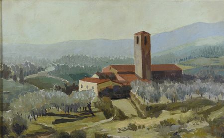 DIPINTO PAESAGGIO DI  PITTORE DEL NOVECENTO