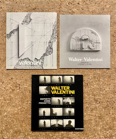 WALTER VALENTINI - Lotto unico di 3 cataloghi