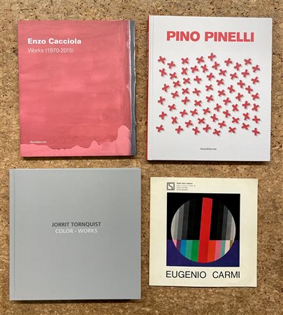 PINO PINELLI, ENZO CACCIOLA, EUGENIO CARMI E JORRIT TORNQUIST - Lotto unico di 4 cataloghi