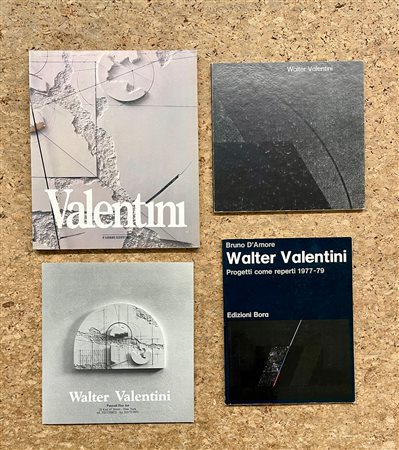 WALTER VALENTINI - Lotto unico di 4 cataloghi