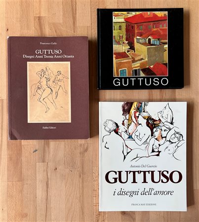 RENATO GUTTUSO - Lotto unico di 3 cataloghi