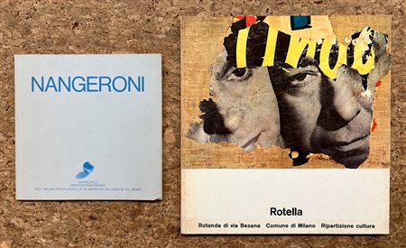 MIMMO ROTELLA E CARLO NANGERONI - Lotto unico di 2 rari cataloghi