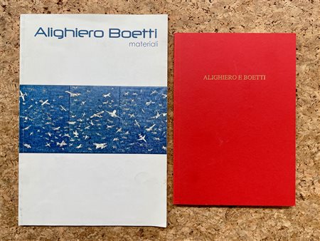 ALIGHIERO BOETTI - Lotto unico di 2 cataloghi: