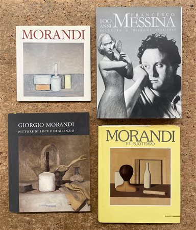 FRANCESCO MESSINA E GIORGIO MORANDI - Lotto unico di 4 cataloghi