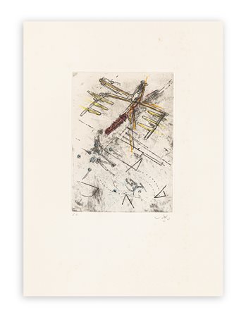 SEBASTIAN MATTA (1911-2002) - Droites libérées (Planche 12), 1971