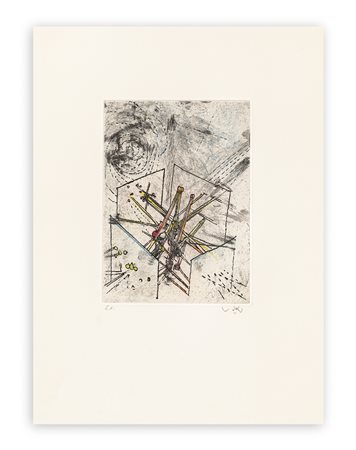 SEBASTIAN MATTA (1911-2002) - Droites libérées (Planche 4), 1971