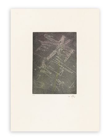 SEBASTIAN MATTA (1911-2002) - Droites libérées (Planche 8), 1971