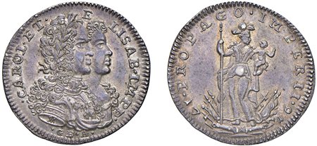 NAPOLI - CARLO VII D'ASBURGO (1711-1734) - 20 grana o Tarì 1716