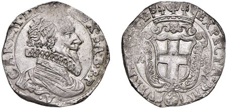 CARLO EMANUELE I (1580-1630) - Fiorino 1630, II tipo, Vercelli