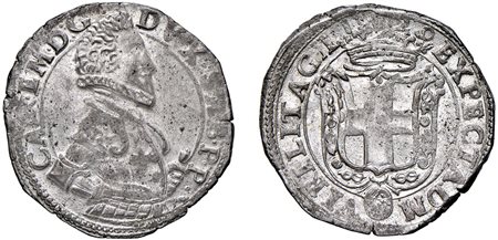 CARLO EMANUELE I (1580-1630) - Fiorino 1629, III tipo, Torino