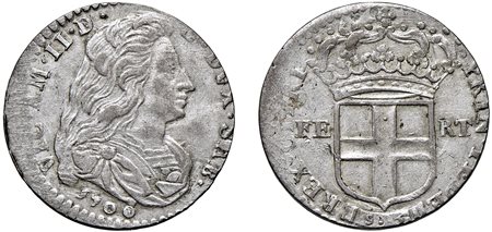 VITTORIO AMEDEO II, Duca (secondo periodo 1680-1713) - 5 soldi 1700, III tipo